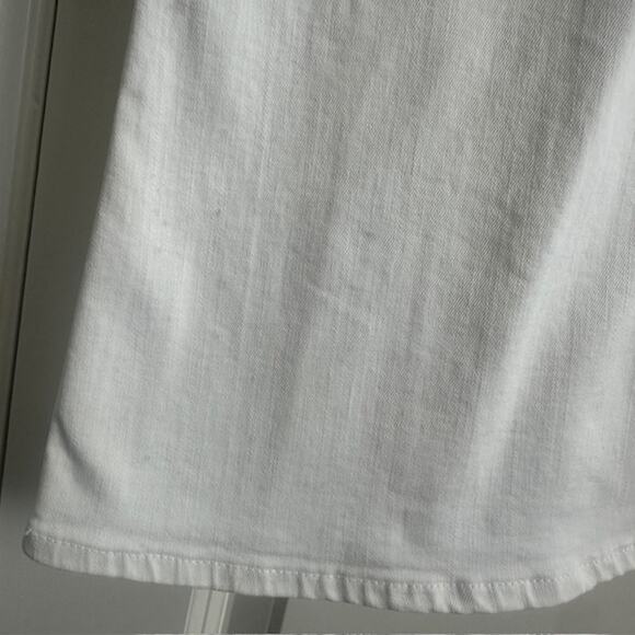 FRAME Denim Le Crop Flare Tie Waist Jeans Size: 28 Color: White - Picture 9 of 9